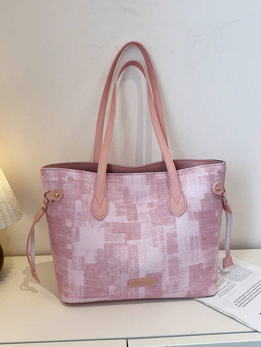 Large Capacity Handbag For Women, New Arrival Minimalist Commuter Shoulder Tote Bag - Multicolor - View 1