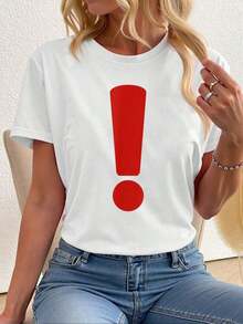 Bubsy T-Shirt With Exclamation Mark - White - View 6