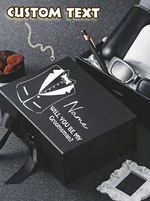 Caja de regalo con cinta magnética personalizada, caja de invitación personalizada para dama de honor, caja de regalo para la novia, caja "¿Quieres ser mi dama de honor?", caja de regalo de boda - Multicolor - Ver 3