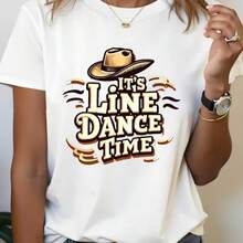 Printed T-Shirt For Men And Women - 白色 - 查看 1
