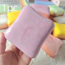 1pc Super Soft Butter Toast Squishy Stress Relief Squeeze Toy - Perfect Gift For Birthday, Holiday, Christmas, Halloween - Multicolor - View 17