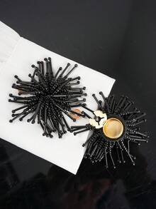 1个衬衫纽扣套，可爱仿珍珠袖扣套，手工串珠纽扣夹，适用于西装、连衣裙、衬衫装饰纽扣、领夹，闪亮纽扣套，适合日常、派对和婚礼礼服时尚装饰袖扣，情人节礼物 - Angel - 查看 8