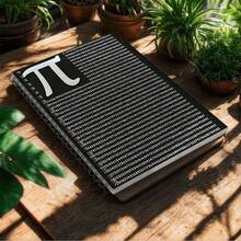 1pc A5 Pi Spiral Notebook - College Ruled Journal With Math Pi Symbol Design, High Quality Paper, Portable For Note Taking, Learning And Creative Writing - Ideal For Students And Professionals, Math Notebook, Creative Writing Tool, Unique Cover Design, Spiral Bound - Mathematics Cover - View 3