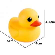 5 uds pato de goma juguetes de baño Mini patos amarillos pato flotante juguete de baño de bebé ducha fiesta favores regalo para niños pequeños niños niña - 5 piezas - Ver 6