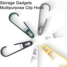 12/24/36pcs Seamless Strong Fixing Sock Clips, Suitable For Storage Baskets, Multi-Functional Plastic Clips, Home Anti-Wind Anti-Slip Dormitory Supplies (Storage Basket + Non-Marking Peacock Clips) - Multicolor - View 10