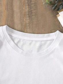 One Versatile Plus-Size Women's Top Featuring The Inscription "FIRST OF ALL, I'M A DELIGHT" And A Cat Print, This , 100% Pure Cotton Short-Sleeve Top Is Perfect For Spring And Summer. It's A Stylish One-Piece Party Top. It's Currently Available For Free. My Recently Purchased Items... Orders Not Yet Shipped, Qqq, Women's Clothing, 10330 Women's Summer Sets, Korean Fashion HIEO - 白色 - 查看 3
