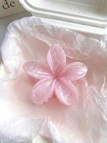1/2/3pcs Hibiscus Jelly Color Hair Clips, Lightweight Plastic Material, Hair Accessories, Suitable For Daily, Casual, Party, Beach Vacation, Summer Essential, For Girls - Multicolor - View 5