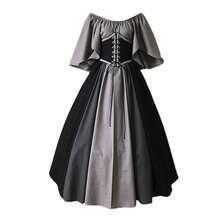 Stage Dance Wear - Grey Patchwork Dress - View 8
