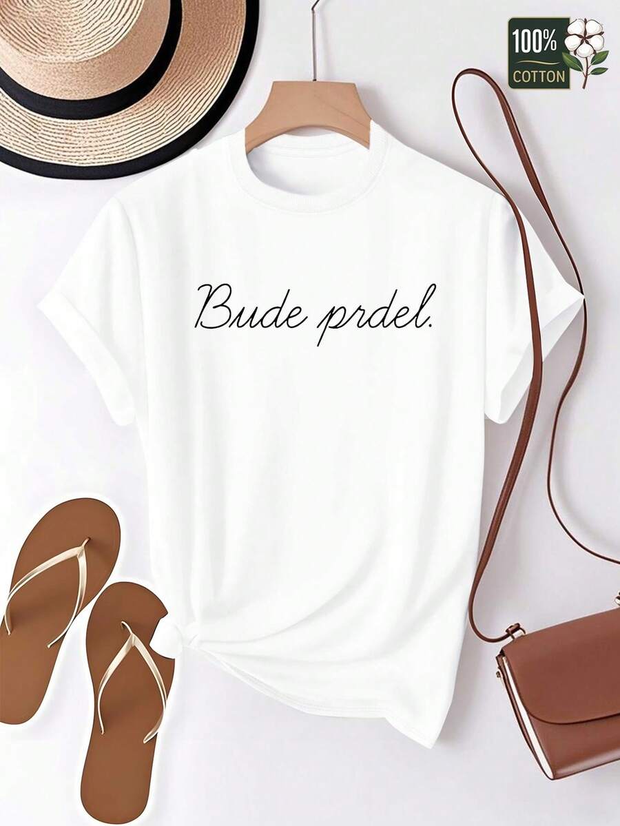 Camiseta de mujer checa, pura, divertida e interesante, corte cómodo - Blanco - Ver 1
