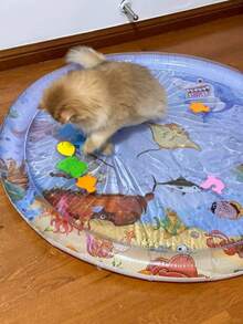 Alfombrilla de agua redonda/cuadrada para juego de gatos, cama de agua para mascotas, esterilla de enfriamiento de verano para gatos/perros, oasis de agua para juego de animales, esterilla de cama de agua, refrescante y cómoda - Multicolor - Ver 11