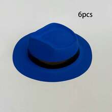 24 chiếc mũ tiệc nhựa neon, mũ Fedora phong cách gangster neon cho người lớn, mũ huỳnh quang phản ứng UV, mũ Fedora tiệc cho sinh nhật, tiệc âm nhạc, đám cưới, v.v., với hiệu ứng phát sáng trong bóng tối phong cách gangster - Nhiều màu - Xem 12