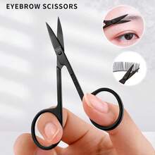 MONKIDS 6/10pcs Eyebrow Grooming Kit, Includes Eyebrow Scissors, Tweezers, Eyebrow Razor, Steel Comb, Scissors, Stainless Steel Eyebrow Trimmer, Micro-Distance Anti-Scratch Design, Makeup Tool Set Suitable For Beginners - Multicolor - View 10
