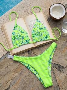 Women Plus Size Sports Swimwear - Multicolor 4 - View 5