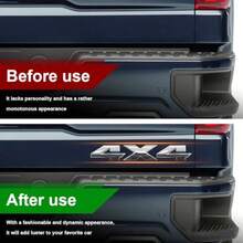 4X4 Emblem, 4x4 Decals For Trucks, 3D Decal Emblem Logo Sticker Nameplate Badge, Auto Accessories Car Side Fender Rear Trunk Badge Tailgate Sticker Decals Universal For Most Vehicles - 銀 - 查看 5