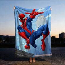 1pc Retro Cartoon Style Throw Blanket,Superhero Movie Print Blanket,Cartoon Character Printed Blanket,All-Season Universal Nap Blanket,Character Home Decor Blanket,Modern Fashion Gift Suitable For Home Bedroom Bed Sofa Office Lunch Break Cover Picnic Blanket - Nhiều màu - Xem 2