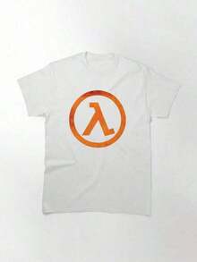 ° GEEK ° Half Life Rust Logo Essential T-Shirt, Women's T-Shirt, 220g Pure Cotton, Casual Crew Neck, Ideal For Outings, Relaxed Urban Style. OKLB Suitable As A Gift. Women's T-Shirt. Blouses > Elegant. Boho Chic. Soft, Breathable, And Comfortable Women's Top, Ideal For Spring, Summer, And Autumn, Perfect For Vacations, Travel, And Everyday Wear. - 白色 - 查看 7