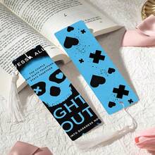 2pcs PET Printed Bookmarks, Exquisite Waterproof And Durable, Unique Pattern Design To Add Fun To Reading, Perfect Gift For Campus Friends In Back To School Season (Random Color Tassels) - 2PCS - View 3