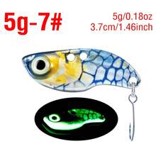 1PC Luminous Metal VIB Fishing Bait 3D Eyes Realistic Simulation Skin Sinking Hard Lure For Fresh Saltwater - V018 - View 24