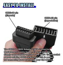 12-Pin To OBD1 To 16-Pin OBD2 Connector For ODTM - 1 - View 5