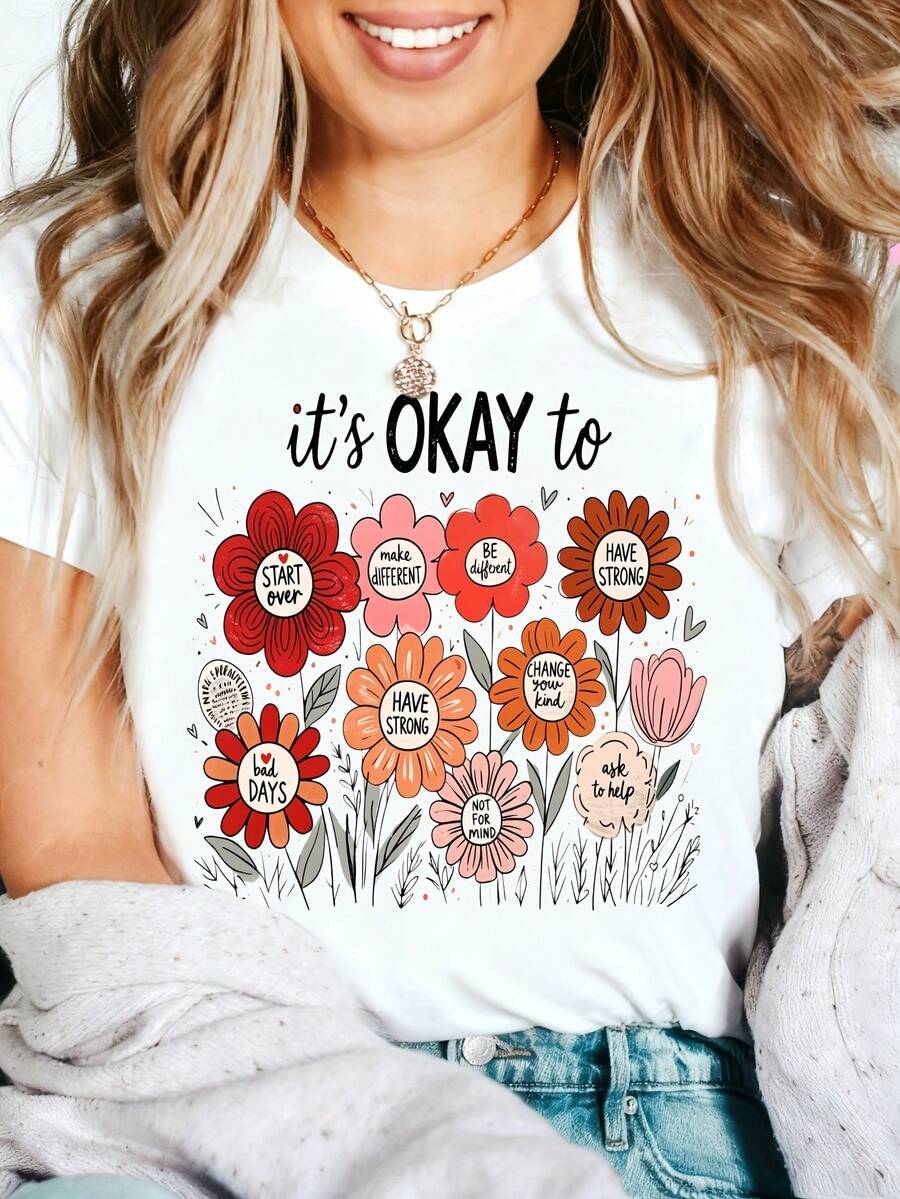 Heartfelt Teacher Appreciation Graphic T-Shirt 100% Cotton Oversized Soft Breathable Casual Crewneck Short Sleeve Top Thank You Teacher Best Teacher Teacher's Day Educator Gift Cute Teachers Educators School Staff Gift Givers