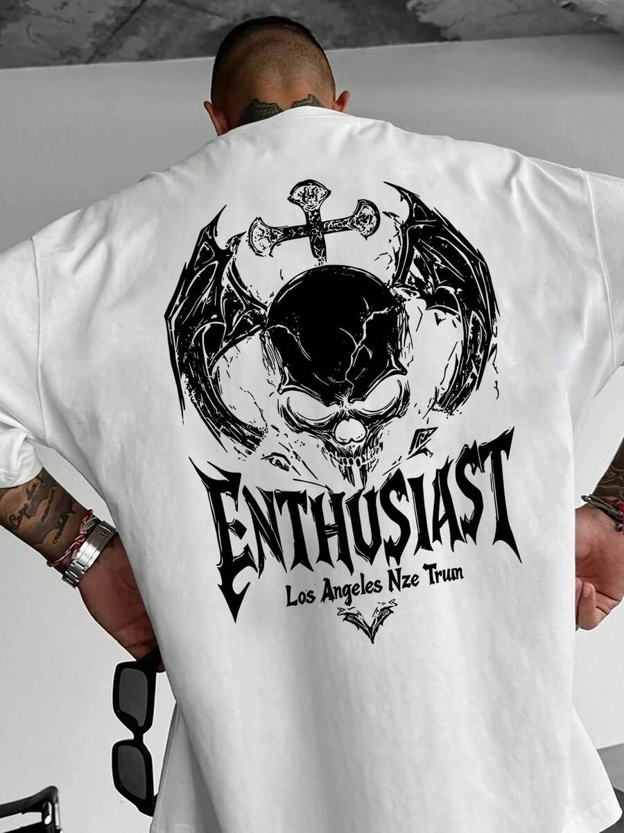 Men's T-Shirts For Spring And Summer - White - View 1