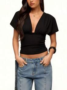 Women Tops - Black - View 3