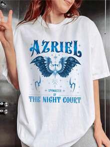 Premium Night Court Commander T-Shirt, Azriel PNG, Bat Boy T-Shirt, ACOTAR T-Shirt, Crescent City Court T-Shirt. Gift Idea. - 白色 - 查看 7