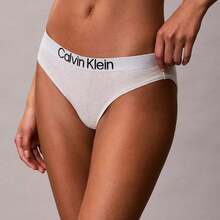 Calvin Klein Maximum Cotton Bikini QD5291  Thongs For Women Underwear - Snow Heather - View 1