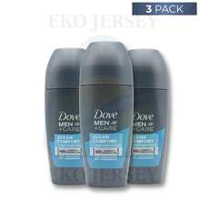 Dove Men+Care Clean Comfort Roll On Deodorant 48h Odor Protection 1.69oz/50ml Pack Of 3 - 多樣化香型 - 查看 1