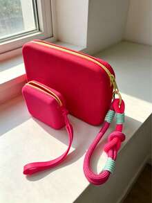 Tas Kosmetik Silikon Lucu Gaya INS, Kantong Penyimpanan Multifungsi, Dompet Ponsel & Koin, Tempat Kuas Makeup, Kantong Bawaan Portabel, Tas Penyimpanan Serbaguna, Tas Lipstik - MultiWarna - View 20