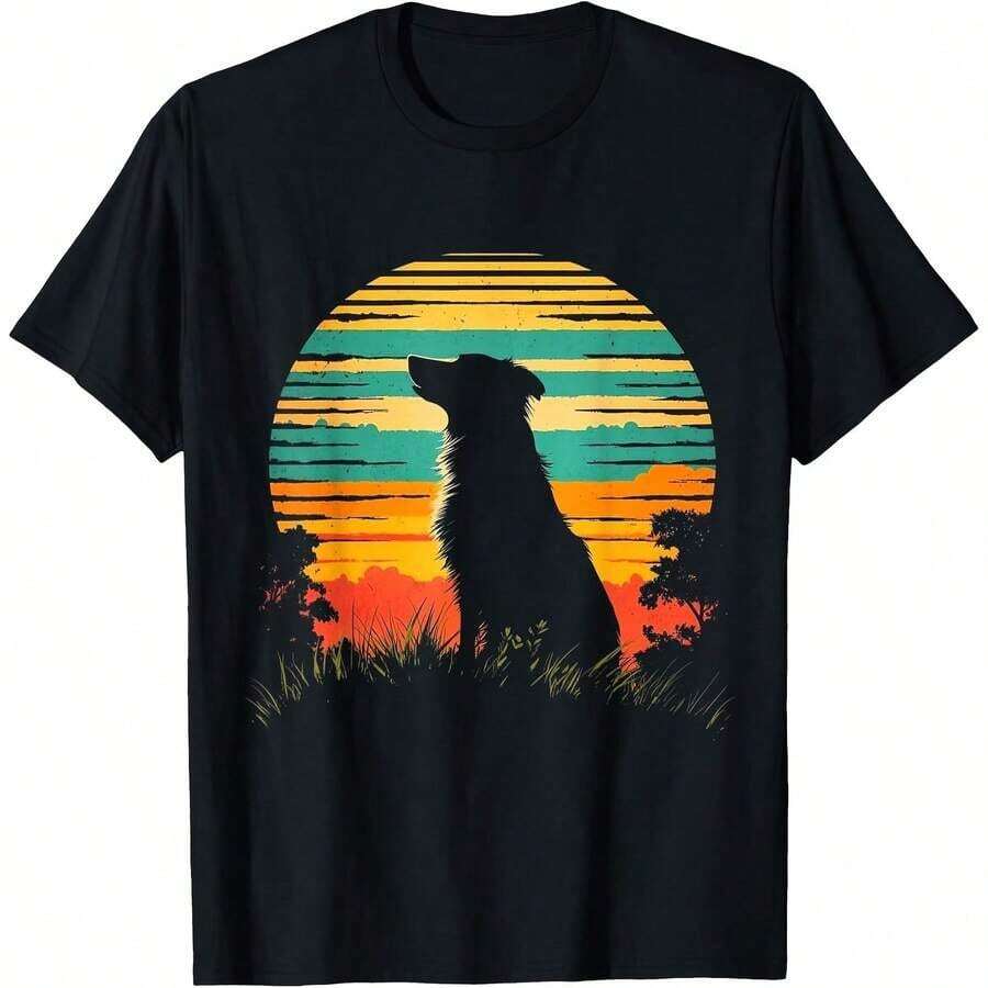 1 All Seasons Bernese Mountain Dog Print T-Shirt, Pure Cotton, Single Side Print, Round Neck, Short Sleeve, Unisex, Base Layer, 180g, 100% Cotton. - 顏色 7 - View 1