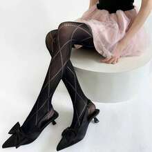 1 chiếc quần legging dệt kim co giãn, có tác dụng làm thon gọn, dễ mặc, phù hợp cho đầu thu, có thể mặc nhiều lớp, giữ ấm; 1 chiếc quần bó dệt kim màu trắng, trong suốt và thoáng khí cho mùa xuân/hè, co giãn và ôm sát, phù hợp cho trang phục hàng ngày thanh lịch và thời trang, món quà Giáng sinh/Năm mới/Ngày Valentine ấm áp dành cho bạn gái - Nhiều màu - Xem 15
