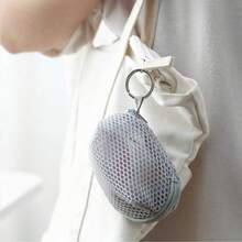 Hanging 3D Mesh Bag, Coin & Key Pouch, Makeup Sponge Dust Cover Storage Bag, Compact Cosmetic Organizer Pouch - Multicolor - View 5