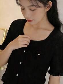 Women Tops - Black - View 6