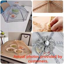 1 chiếc nắp đậy thức ăn dạng vòm có thể gập lại, chống bụi, chống ô nhiễm, chống ruồi và muỗi. - Nhiều màu - Xem 6