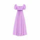 2201 Short Bridgeton Purple Skirt