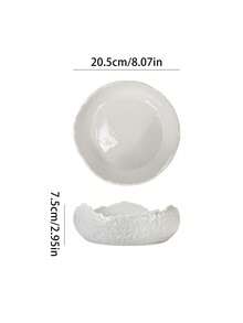 1 chiếc bát sâu bằng gốm không đối xứng, bát đựng salad/kem/tráng miệng, đĩa đựng đồ lạnh phủ sương, bát đựng salad trái cây, bộ đồ ăn sáng tạo kiểu phương Tây, bát đựng sữa chua, bát đựng đồ lạnh sáng tạo thanh lịch, thích hợp làm đồ nội thất nhà bếp và phòng ăn làm quà tặng Giáng sinh - Nhiều màu - Xem 15
