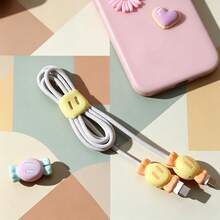 2pcs Candy Shaped Data Cable Protector, Silicone Anti-Breaking Storage Sleeve - Multicolor - View 10