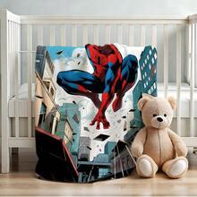 1pc Cartoon Character Printed Blanket,Superhero Movie Print Blanket,Retro Cartoon Style Throw Blanket,Cartoon Character Printed Blanket,All-Season Universal Nap Blanket,Character Home Decor Blanket,Modern Fashion Gift Suitable For Home Bedroom Bed Sofa Office Lunch Break Cover Picnic Blanket - Nhiều màu - Xem 4