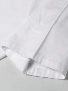 Women's Short Sleeve T-Shirt - [白色的] - 查看 3
