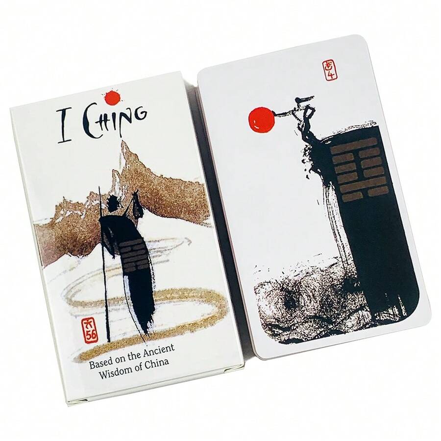 易经塔罗牌 中国智慧 神谕 英文版 占卜版牌组 游戏 - 彩色 - 查看 1