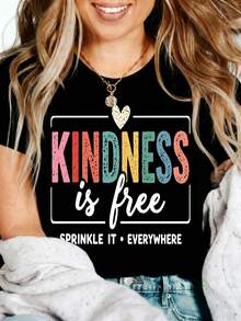Heartfelt Teacher Appreciation Graphic T-Shirt 100% Cotton Oversized Soft Breathable Casual Crewneck Short Sleeve Top Thank You Teacher Best Teacher Teacher's Day Educator Gift Cute Teachers Educators School Staff Gift Givers - Negro - Ver 6