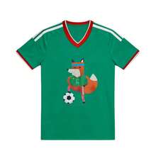 Camiseta de fútbol Zorro jugando con una pelota de fútbol - Multicolor - Ver 1