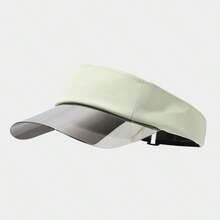 1pc Solid Color Polyester Fiber Visor Hat, Outdoor Sun Protection Hat For Summer - A - View 7