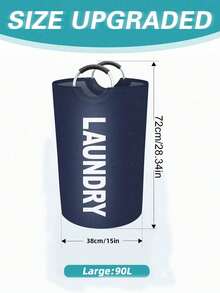 Extra Large Foldable Laundry Basket With Sturdy Aluminum Alloy Frame And Stable Leg Support, Fabric Laundry Hamper With Handles, Portable And Collapsible Design For Easy Storage, Suitable For Home, Dorm, Bathroom, Laundry Room, Large Families And Apartments, Waterproof Laundry Bag, Clothes Storage Organizer Bag, Travel Essential - Multicolor - View 11