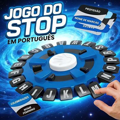 [Versão portuguesa]-Jogo De Alfabeto Louco Infantil Usopoly Word Board Game | Pacote Rápido