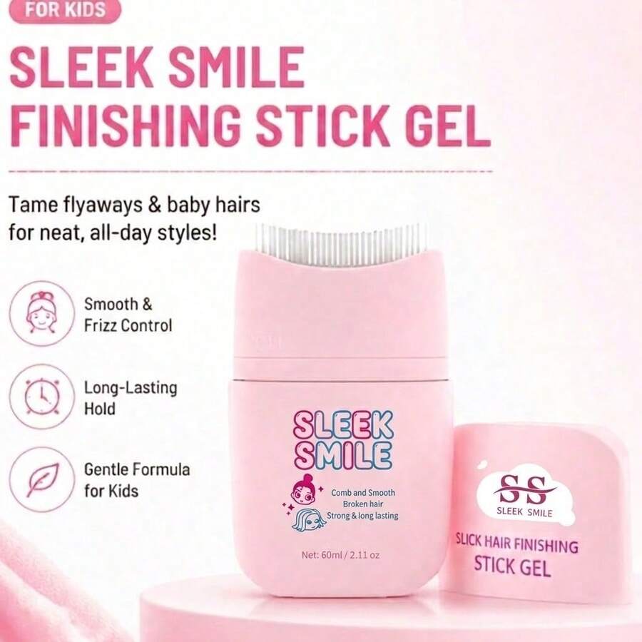Gel tạo kiểu tóc cho trẻ em - Sáp vuốt tóc chống xoăn cứng cho bé gái, không chứa dầu, tạo kiểu tóc mềm mượt như tóc em bé, giữ nếp lâu dài, phù hợp cho búi tóc và tóc đuôi ngựa. - Kích thước du lịch - Xem 1