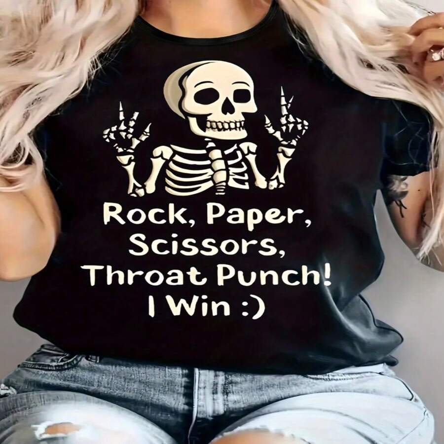 Talla Grande - Talla Grande - Camiseta Casual para Mujeres de Talla Grande, con Cuello Redondo, Mangas Cortas y Material Ligeramente Elástico, Dise? para la Comodidad en Todas las Estaciones S-XXL - Negro - Ver 1