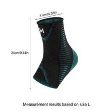 AA MASEDA 1pc Ankle Compression Sleeve, Sports Support Ankle Brace, Comfortable & Snug Fit For Ankle Joint, Suitable For Men & Women Sports, Fitness, Running, Hiking - Black - View 9