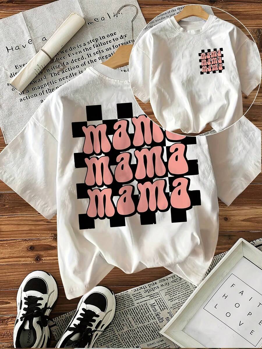 Women's T-Shirt For Spring And Summer - 白色 - 查看 1
